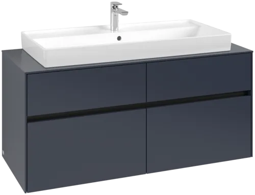 Picture of VILLEROY BOCH Collaro Vanity unit, 4 pull-out compartments, 1200 x 548 x 500 mm, Marine Blue / Marine Blue #C09100VQ