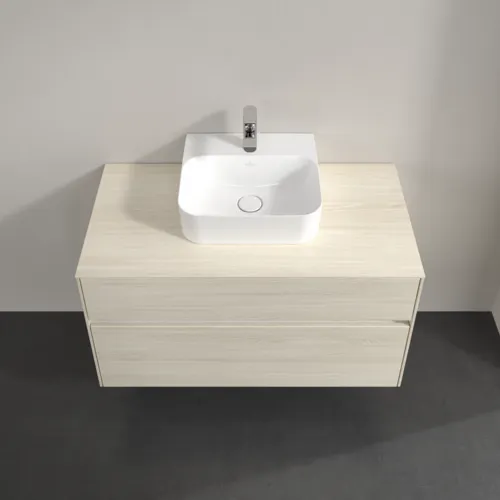 Bild von VILLEROY BOCH Collaro Waschbeckenunterschrank, 2 Auszüge, 1000 x 548 x 500 mm, White Oak / White Oak #C09400AA