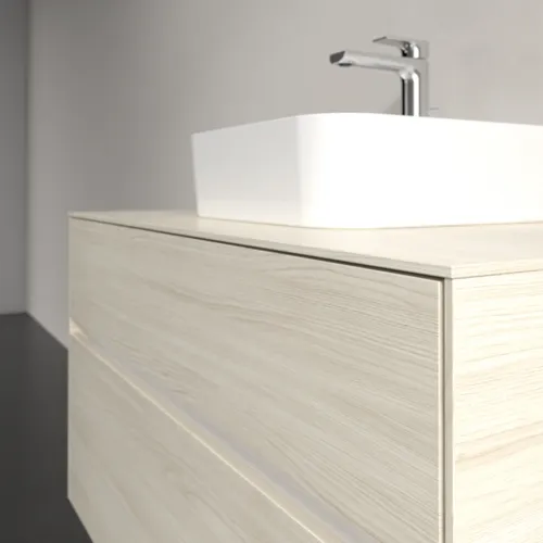 Bild von VILLEROY BOCH Collaro Waschbeckenunterschrank, 2 Auszüge, 1000 x 548 x 500 mm, White Oak / White Oak #C09400AA