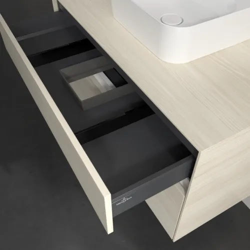 Bild von VILLEROY BOCH Collaro Waschbeckenunterschrank, 2 Auszüge, 1000 x 548 x 500 mm, White Oak / White Oak #C09400AA