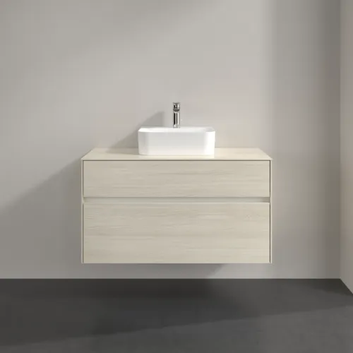 Bild von VILLEROY BOCH Collaro Waschbeckenunterschrank, 2 Auszüge, 1000 x 548 x 500 mm, White Oak / White Oak #C09400AA