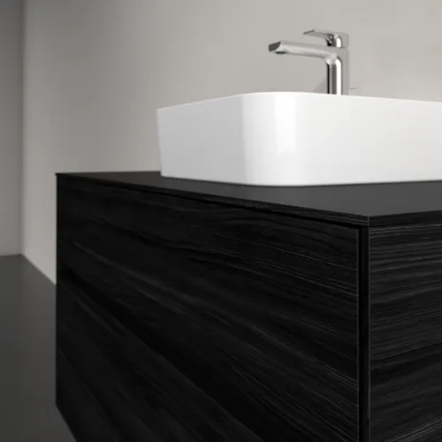 Bild von VILLEROY BOCH Collaro Waschbeckenunterschrank, 2 Auszüge, 1000 x 548 x 500 mm, Black Oak / Black Oak #C09400AB