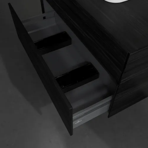 Bild von VILLEROY BOCH Collaro Waschbeckenunterschrank, 2 Auszüge, 1000 x 548 x 500 mm, Black Oak / Black Oak #C09400AB