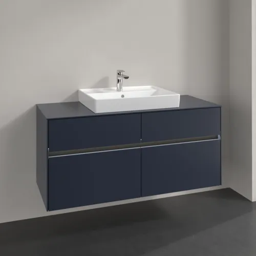 Bild von VILLEROY BOCH Collaro Waschbeckenunterschrank, mit Beleuchtung, 4 Auszüge, 1200 x 548 x 500 mm, Marine Blue / Marine Blue #C081B0VQ