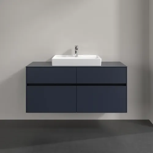 Bild von VILLEROY BOCH Collaro Waschbeckenunterschrank, mit Beleuchtung, 4 Auszüge, 1200 x 548 x 500 mm, Marine Blue / Marine Blue #C081B0VQ