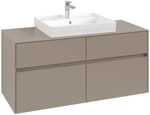 Obrázek VILLEROY BOCH Collaro Vanity unit, with lighting, 4 pull-out compartments, 1200 x 548 x 500 mm, Taupe / Taupe #C081B0VM