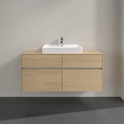 Obrázek VILLEROY BOCH Collaro vanity unit, with lighting, 4 pull-outs, 1200 x 548 x 500 mm, Nordic Oak / Nordic Oak #C081B0VJ
