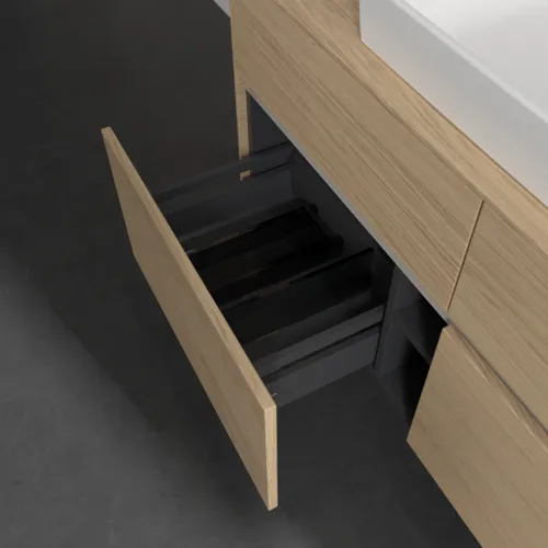 Obrázek VILLEROY BOCH Collaro vanity unit, with lighting, 4 pull-outs, 1200 x 548 x 500 mm, Nordic Oak / Nordic Oak #C081B0VJ