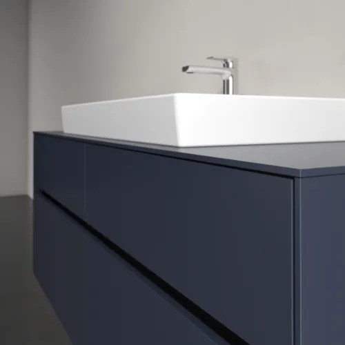 Bild von VILLEROY BOCH Collaro Waschbeckenunterschrank, mit Beleuchtung, 4 Auszüge, 1400 x 548 x 500 mm, Marine Blue / Marine Blue #C088B0VQ