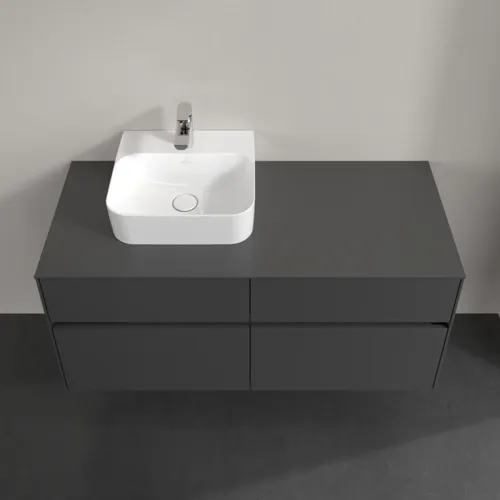 Bild von VILLEROY BOCH Collaro Waschbeckenunterschrank, 4 Auszüge, 1200 x 548 x 500 mm, Graphite / Graphite #C09800VR