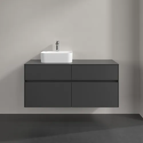 Bild von VILLEROY BOCH Collaro Waschbeckenunterschrank, 4 Auszüge, 1200 x 548 x 500 mm, Graphite / Graphite #C09800VR