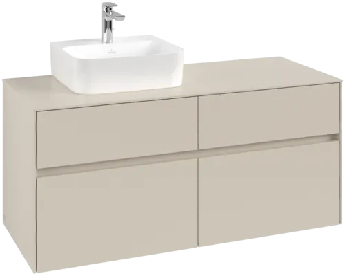 Obrázek VILLEROY BOCH Toaletní skříňka Collaro, 4 výsuvy, 1200 x 548 x 500 mm, Cashmere Grey / Cashmere Grey #C09800VN