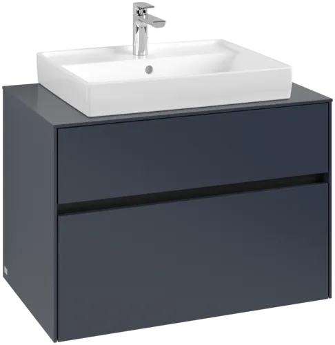 Picture of VILLEROY BOCH Collaro Vanity unit, with lighting, 2 pull-out compartments, 800 x 548 x 500 mm, Marine Blue / Marine Blue #C080B0VQ