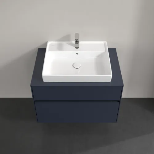 Bild von VILLEROY BOCH Collaro Waschbeckenunterschrank, mit Beleuchtung, 2 Auszüge, 800 x 548 x 500 mm, Marine Blue / Marine Blue #C080B0VQ