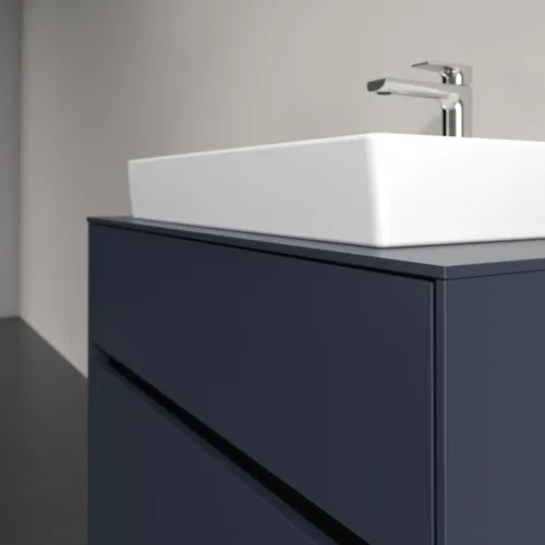 Bild von VILLEROY BOCH Collaro Waschbeckenunterschrank, mit Beleuchtung, 2 Auszüge, 800 x 548 x 500 mm, Marine Blue / Marine Blue #C080B0VQ
