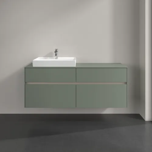 Bild von VILLEROY BOCH Collaro Waschbeckenunterschrank, 4 Auszüge, 1400 x 548 x 500 mm, Soft Green / Soft Green #C08500AF
