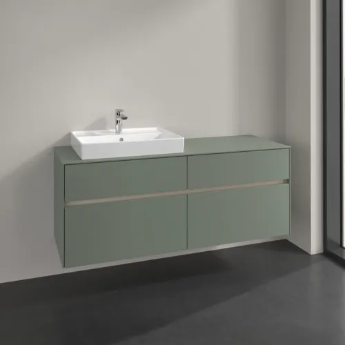 Bild von VILLEROY BOCH Collaro Waschbeckenunterschrank, 4 Auszüge, 1400 x 548 x 500 mm, Soft Green / Soft Green #C08500AF
