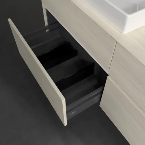 Bild von VILLEROY BOCH Collaro Waschbeckenunterschrank, 4 Auszüge, 1400 x 548 x 500 mm, White Oak / White Oak #C08500AA