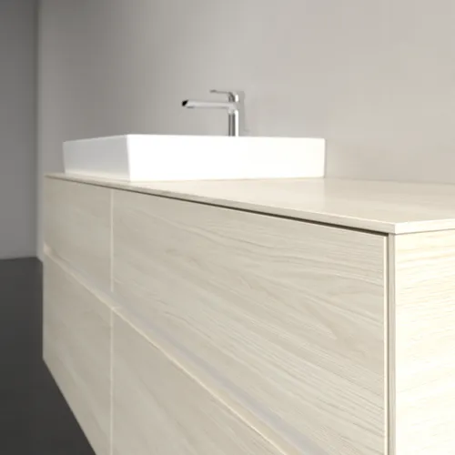 Bild von VILLEROY BOCH Collaro Waschbeckenunterschrank, 4 Auszüge, 1400 x 548 x 500 mm, White Oak / White Oak #C08500AA