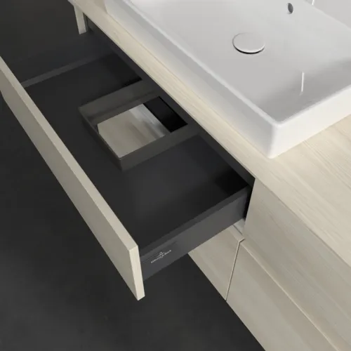 Bild von VILLEROY BOCH Collaro Waschbeckenunterschrank, 4 Auszüge, 1400 x 548 x 500 mm, White Oak / White Oak #C08500AA