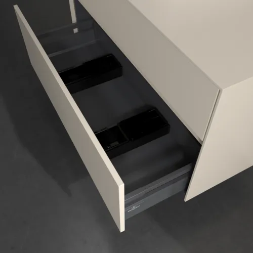 VILLEROY BOCH Collaro Waschbeckenunterschrank, mit Beleuchtung, 2 Auszüge, 1000 x 548 x 500 mm, Cashmere Grey / Cashmere Grey #C095B0VN, Bild 7