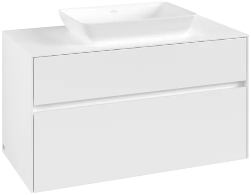 Obrázek VILLEROY BOCH Collaro toaletní skříňka, 2 výsuvy, 1000 x 548 x 500 mm, bílá matná / bílá matná #C10900MS