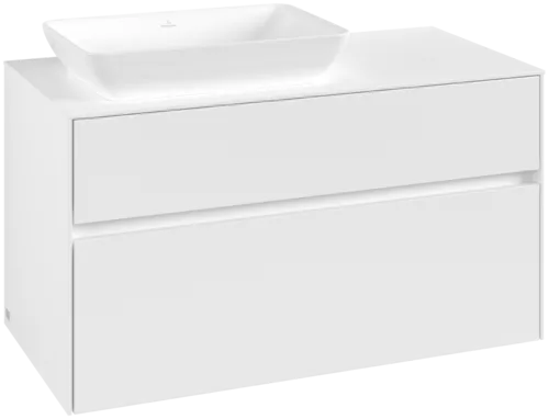 Obrázek VILLEROY BOCH Collaro toaletní skříňka, 2 výsuvy, 1000 x 548 x 500 mm, bílá matná / bílá matná #C11000MS