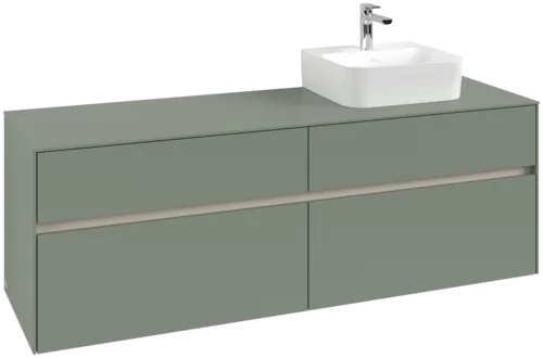 Obrázek VILLEROY BOCH Toaletní skříňka Collaro, 4 výsuvy, 1600 x 548 x 500 mm, Soft Green / Soft Green #C10600AF
