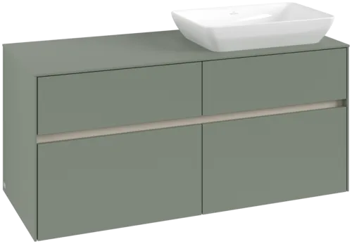 Obrázek VILLEROY BOCH Toaletní skříňka Collaro, 4 výsuvy, 1200 x 548 x 500 mm, Soft Green / Soft Green #C11400AF