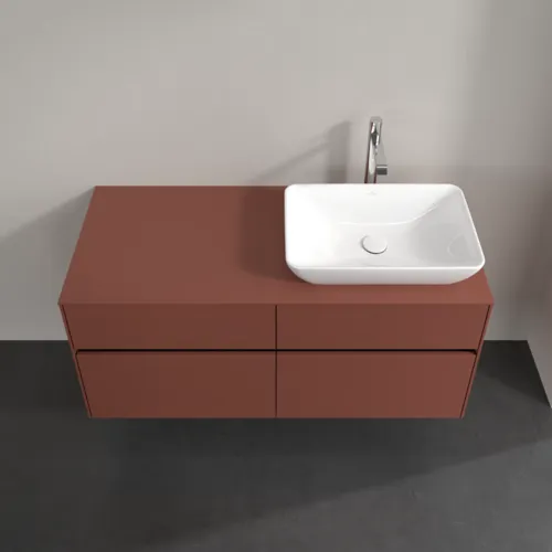 Bild von VILLEROY BOCH Collaro Waschbeckenunterschrank, 4 Auszüge, 1200 x 548 x 500 mm, Wine Red / Wine Red #C11400AH