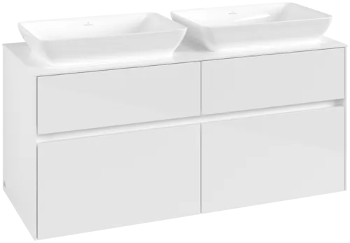 Obrázek VILLEROY BOCH Toaletní skříňka Collaro, 4 výsuvy, 1200 x 548 x 500 mm, lesklá bílá / lesklá bílá #C11500DH