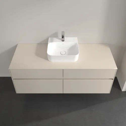 VILLEROY BOCH Collaro Waschbeckenunterschrank, mit Beleuchtung, 4 Auszüge, 1400 x 548 x 500 mm, Cashmere Grey / Cashmere Grey #C100B0VN, Bild 4