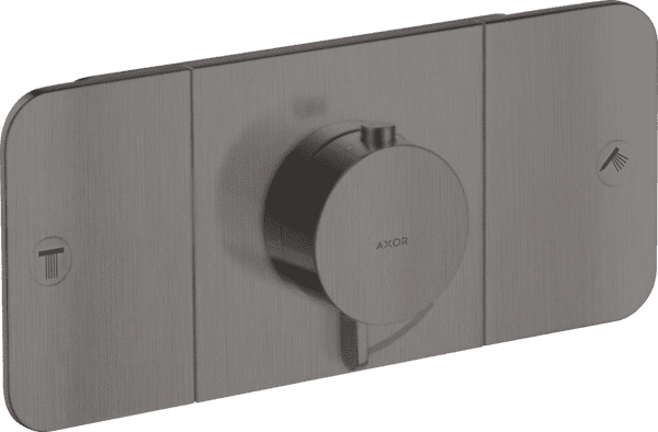 Bild von HANSGROHE AXOR One Thermostatmodul Unterputz für 2 Verbraucher #45712340 - Brushed Black Chrome