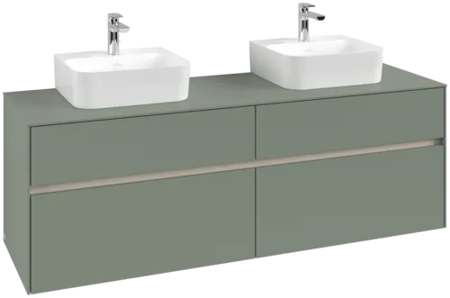 Obrázek VILLEROY BOCH Toaletní skříňka Collaro, 4 výsuvy, 1600 x 548 x 500 mm, Soft Green / Soft Green #C10700AF