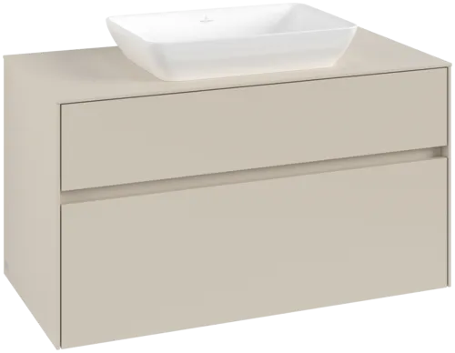 Obrázek VILLEROY BOCH Toaletní skříňka Collaro, 2 výsuvy, 1000 x 548 x 500 mm, Cashmere Grey / Cashmere Grey #C10900VN