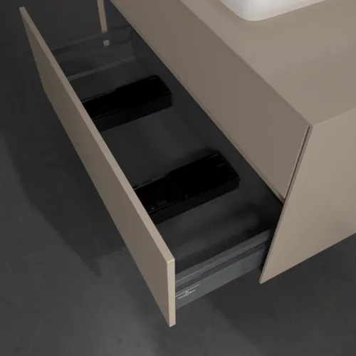 Bild von VILLEROY BOCH Collaro Waschbeckenunterschrank, 2 Auszüge, 1000 x 548 x 500 mm, Taupe / Taupe #C10900VM