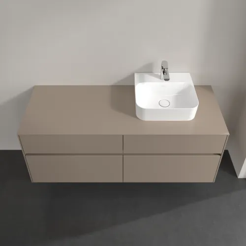Bild von VILLEROY BOCH Collaro Waschbeckenunterschrank, 4 Auszüge, 1400 x 548 x 500 mm, Taupe / Taupe #C10200VM
