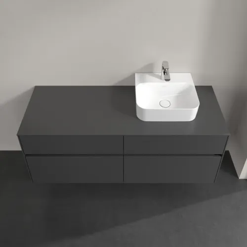 Bild von VILLEROY BOCH Collaro Waschbeckenunterschrank, 4 Auszüge, 1400 x 548 x 500 mm, Graphite / Graphite #C10200VR