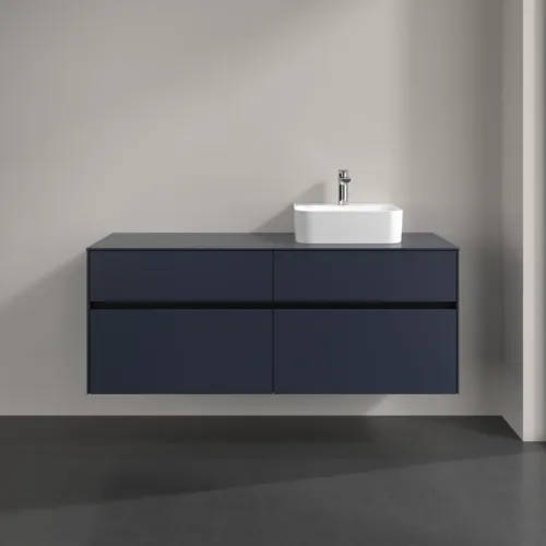 Bild von VILLEROY BOCH Collaro Waschbeckenunterschrank, 4 Auszüge, 1400 x 548 x 500 mm, Marine Blue / Marine Blue #C10200VQ