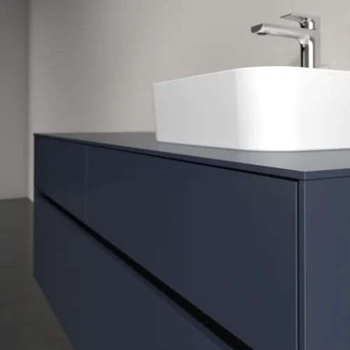 Bild von VILLEROY BOCH Collaro Waschbeckenunterschrank, 4 Auszüge, 1400 x 548 x 500 mm, Marine Blue / Marine Blue #C10200VQ