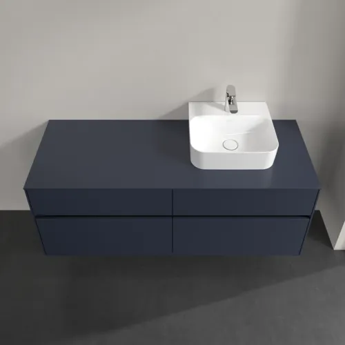 Bild von VILLEROY BOCH Collaro Waschbeckenunterschrank, 4 Auszüge, 1400 x 548 x 500 mm, Marine Blue / Marine Blue #C10200VQ
