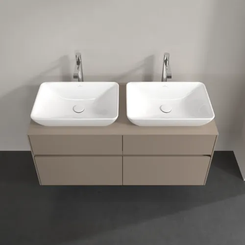 Bild von VILLEROY BOCH Collaro Waschbeckenunterschrank, mit Beleuchtung, 4 Auszüge, 1200 x 548 x 500 mm, Taupe / Taupe #C115B0VM