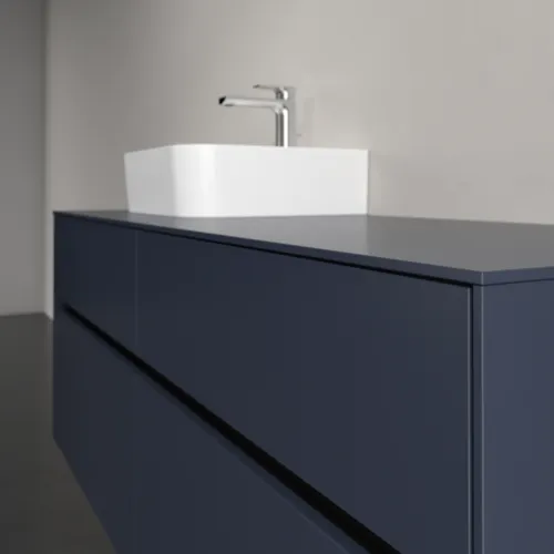 Picture of VILLEROY BOCH Collaro Vanity unit, 4 pull-out compartments, 1400 x 548 x 500 mm, Marine Blue / Marine Blue #C10100VQ