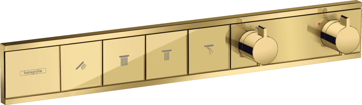 HANSGROHE RainSelect Thermostat Unterputz für 4 Verbraucher #15382990 - Polished Gold Optic