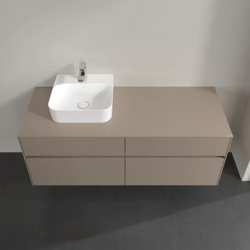 Bild von VILLEROY BOCH Collaro Waschbeckenunterschrank, 4 Auszüge, 1400 x 548 x 500 mm, Taupe / Taupe #C10100VM