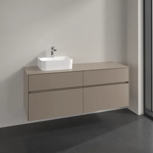 Bild von VILLEROY BOCH Collaro Waschbeckenunterschrank, 4 Auszüge, 1400 x 548 x 500 mm, Taupe / Taupe #C10100VM