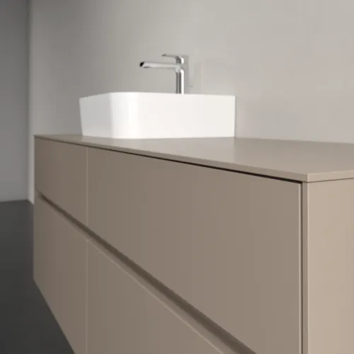 Bild von VILLEROY BOCH Collaro Waschbeckenunterschrank, 4 Auszüge, 1400 x 548 x 500 mm, Taupe / Taupe #C10100VM