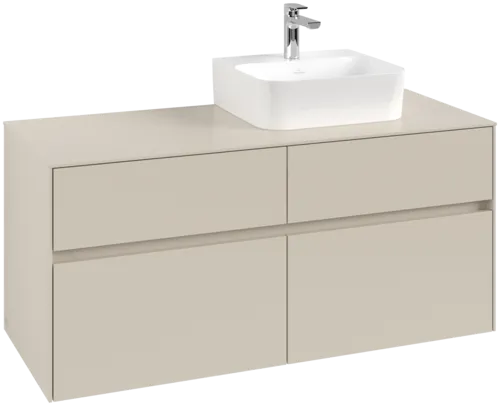 Obrázek VILLEROY BOCH Toaletní skříňka Collaro, s osvětlením, 4 výsuvy, 1200 x 548 x 500 mm, Cashmere Grey / Cashmere Grey #C099B0VN