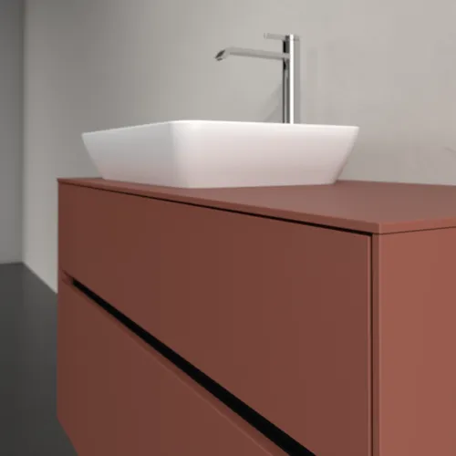 Bild von VILLEROY BOCH Collaro Waschbeckenunterschrank, 2 Auszüge, 1000 x 548 x 500 mm, Wine Red / Wine Red #C11000AH