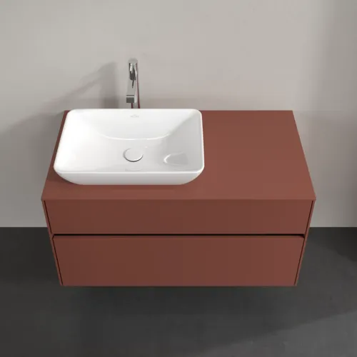 Bild von VILLEROY BOCH Collaro Waschbeckenunterschrank, 2 Auszüge, 1000 x 548 x 500 mm, Wine Red / Wine Red #C11000AH